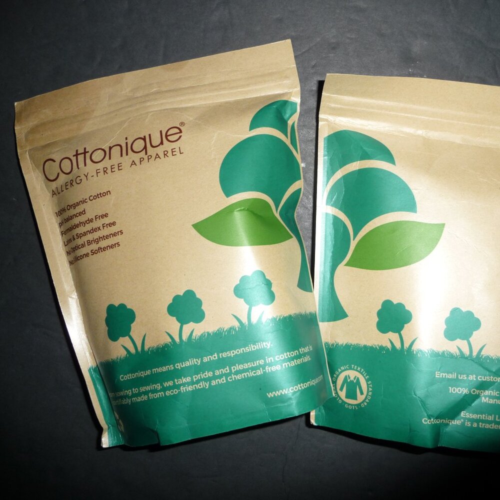 Cottonique Hypoallergenic Drawstring Boxer Brief For Men with Skin Allergies (L)